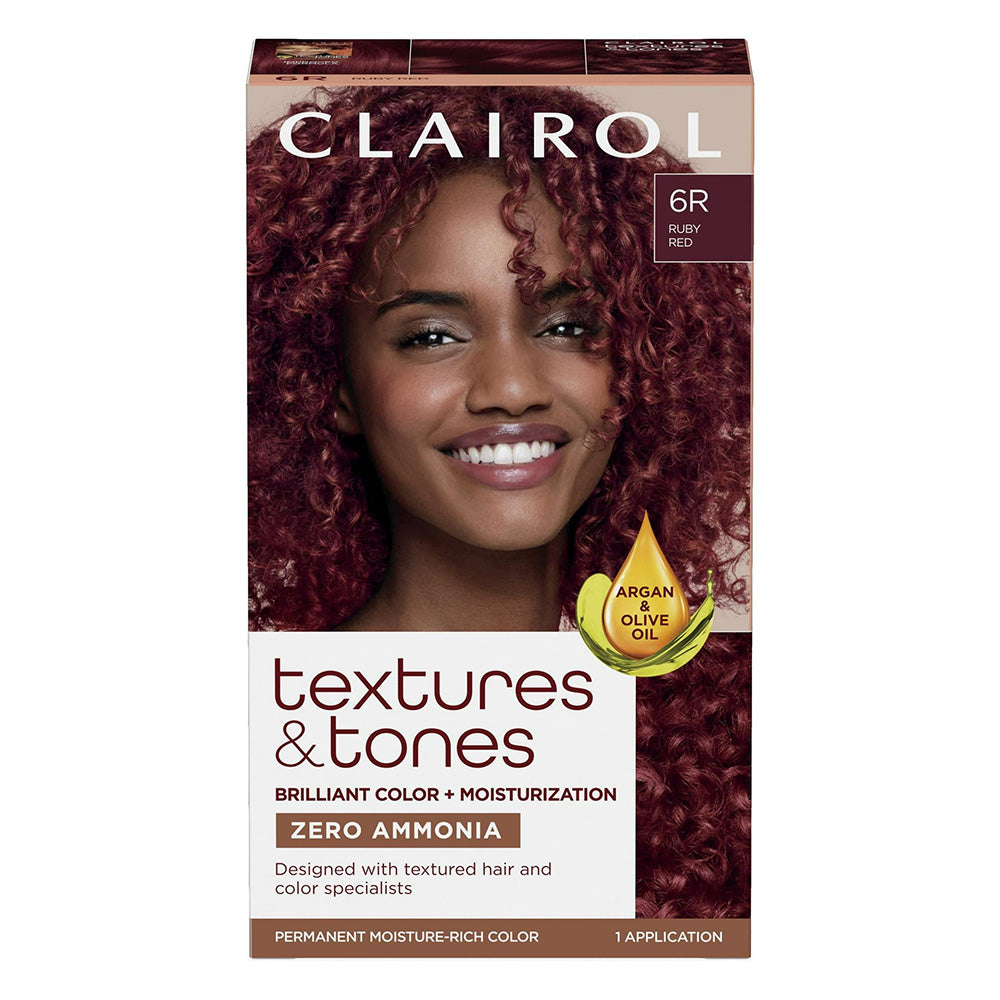Textures and Tones Permanent Hair Color 6R Ruby Red for Women 1Ea